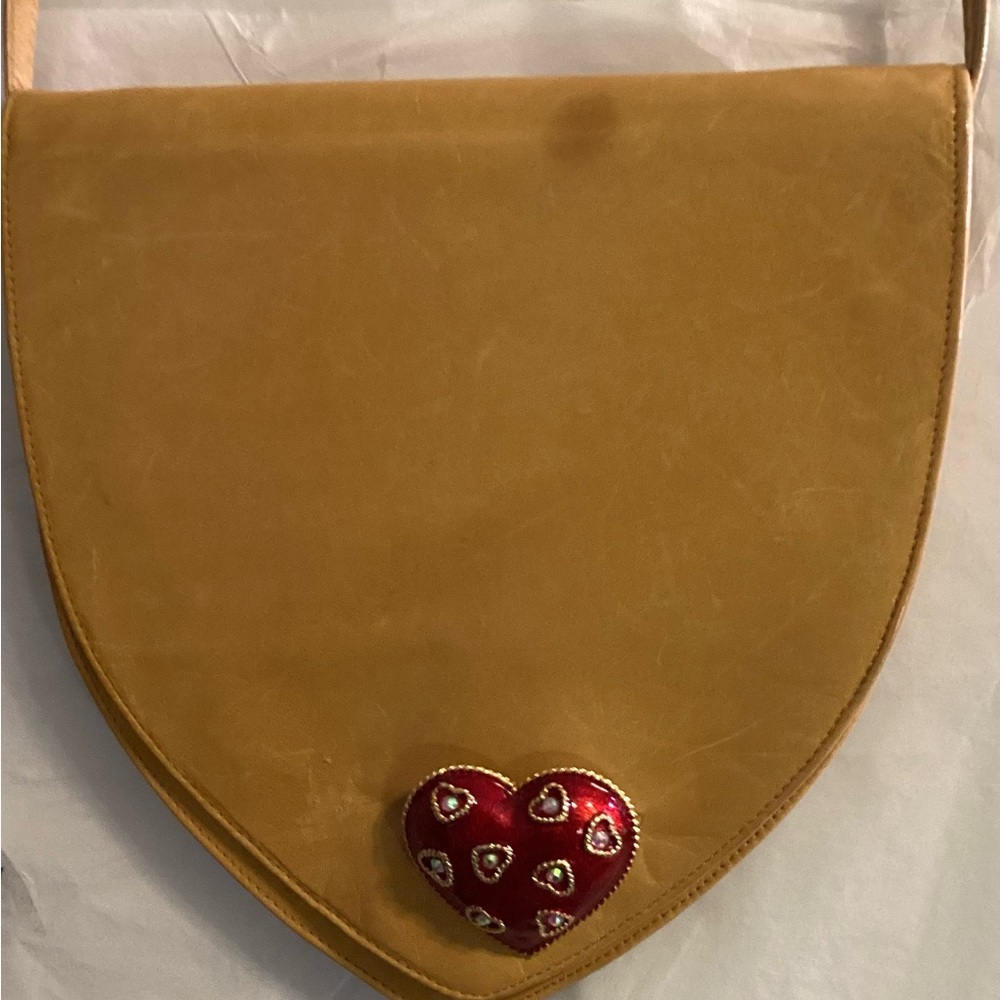 Cute  Shoulder Bag with Heart Accent